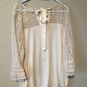 Cream colored blouse